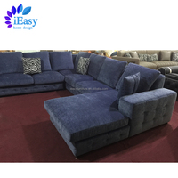 hoher rücken abnehmbar waschbar wasserdicht blau stoff daunenfeder füllung groß ecksofa chesterfield sofa u-form stoffsofa