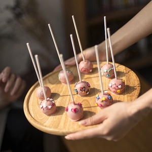 OEM ODM thực phẩm Lớp 12 khoang molde silicon vòng hình bánh Lolly Maker sô cô la kẹo Băng Khuôn Silicone Lollipop khuôn - Product Image 4