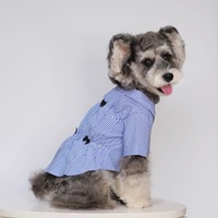 Manteaux et vestes légers pour chiens en fibre acrylique respirante et écologique, imprimé gingham, printemps/été, pour Poodles, Terriers, Bichons