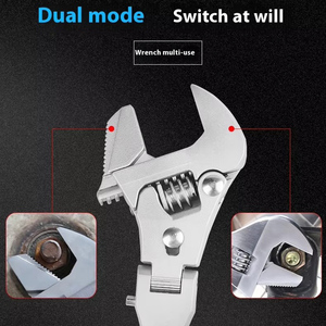 10-Inch Kính Thiên Văn Thủy Điện Có Thể Điều Chỉnh Metric Cờ Lê Nhanh Chóng Gấp Ratchet Cờ Lê Tùy Chỉnh OEM Phòng Tắm Hợp Kim Cờ Lê - Product Image 6