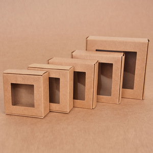 Trắng Kraft bao bì hộp với cửa sổ sang trọng tông xà phòng nước hoa đồng hồ bao bì hộp cho bán lẻ hiển thị - Product Image 3