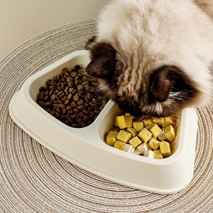 Gamelle double pour chat Youcheng, en PP, anti-renversement, pour l'alimentation des chats - Product Image 2
