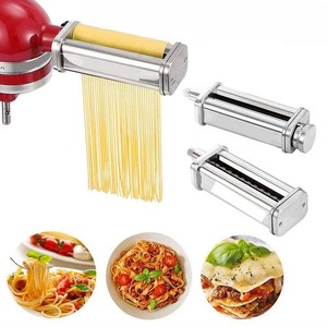 Accessoire pour machine à pâtes, rouleau à pâtes, coupe-pâtes, presse à nouilles, compatible avec les mélangeurs sur socle <span class=keywords><strong>KitchenAid</strong></span> pour les feuilles de pâtes - Product Image 5