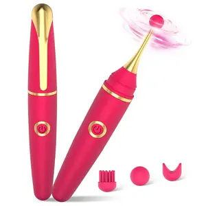 Vente en gros de nouveau stylo vibrant à charge USB stimulateur de tétons et de clitoris à haute fréquence jouets sexuels pour adultes pour femmes masseur à baguette secrète