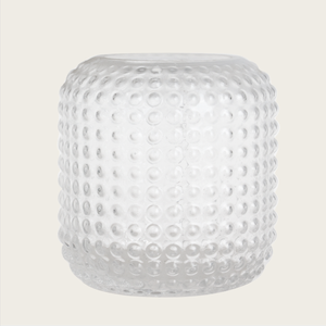 Hand Blown Clear Glass <b>Vase</b> with Hobnail Pattern Decorative <b>Bubble</b> Glass <b>Vase</b> for Home Decor Flower Arrangement Centerpiece - Product Image 3