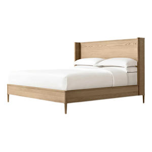 Lit plateforme en bois de chêne moderne <span class=keywords><strong>et</strong></span> minimaliste de luxe avec pieds effilés pour chambre principale - Product Image 6