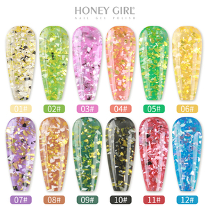 Tesoro ragazza nuovo arrivo platino Disco Gel grande paillettes colore stella UV lampada LED Gel smalto materiale liquido per Nail Art - Product Image 2