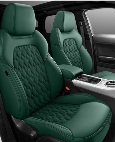 Diamond Pattern Design Leather Car Seat
