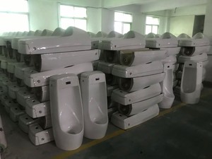 עיצוב מודרני קטן מודרני גברים קרמיים קרמיים בעלי חיישן שתן לחיסכון במים לבית הספר חדר אמבטיה - Product Image 5