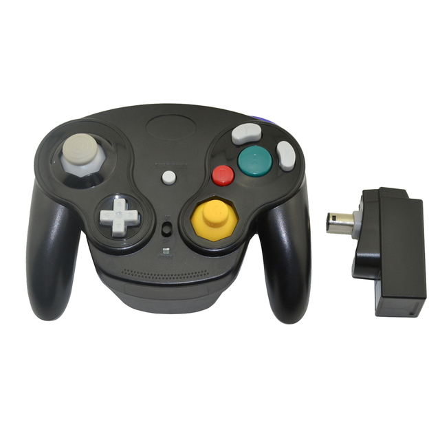5 Colors GC NGC 2.4G Wireless Gamepad Game Pad Controller with 2.4GHz Adapter Joystick Joypad for GameCube Video Game Console