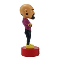 Peinture artificielle personnalisée résine 3d figurine tête chauve sculpture bobble tête statue souvenir cadeaux décoration de la maison art ornements