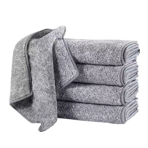 Chiffon de nettoyage en fibre de charbon de bambou Yuanzhang, torchon en microfibre, anti-graisse et anti-taches, pour usage en cuisine - Product Image 3