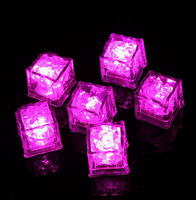 Cubetti di Ghiaccio LED Fluorescenti Multicolore con Lampeggio Rapido e Lento per Feste di Halloween, Natale e Matrimoni
