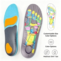 Semelles orthopédiques pour la correction des pieds plats avec support métatarsien, conception à découper sur mesure pour les bottes de travail, les baskets et les chaussures décontractées