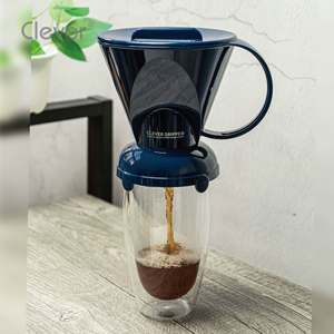 Gotero de Fondo Plano Inteligente para Café, Personalizado, Azul Marino, Trapezoidal, 500 ml, Libre de BPA, para Aerolíneas de Primera Clase - Product Image 4