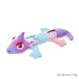Jouet à mâcher écologique non toxique pour animaux de compagnie Super doux et durable PP coton jouet pour chien nouveauté dessin animé caméléon jouet en peluche - Product Image 5