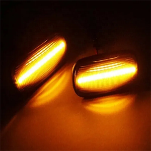 Indicatore sequenziale dinamico lampeggiatore luce laterale a LED per Land Rover Defender Discovery II <span class=keywords><strong>Freelander</strong></span> I <span class=keywords><strong>accessori</strong></span> - Product Image 2