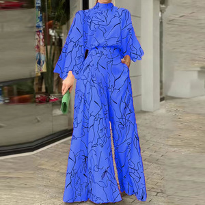 <span class=keywords><strong>Jumpsuit</strong></span> Intera <span class=keywords><strong>Elegante</strong></span> da <span class=keywords><strong>Donna</strong></span> Di Grande Successo Vestibilità Comoda Vita Arricciata Maniche Lunghe con Laccetti Pantaloni a Gamba Larga per l'Autunno - Product Image 5