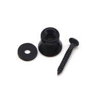 Boutons de sangle de guitare noire de haute qualité avec type de pont à vis pour ukulélé de basse de guitare acoustique électrique