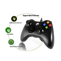 Manette de jeu filaire USB avec moteur de vibration pour console 360 et PC