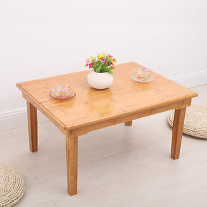 Bamboo Coffee <b>Table</b> 60x60cm Low Height Japanese Style Tatami <b>Table</b> For <b>Small</b> Homes - Product Image 2