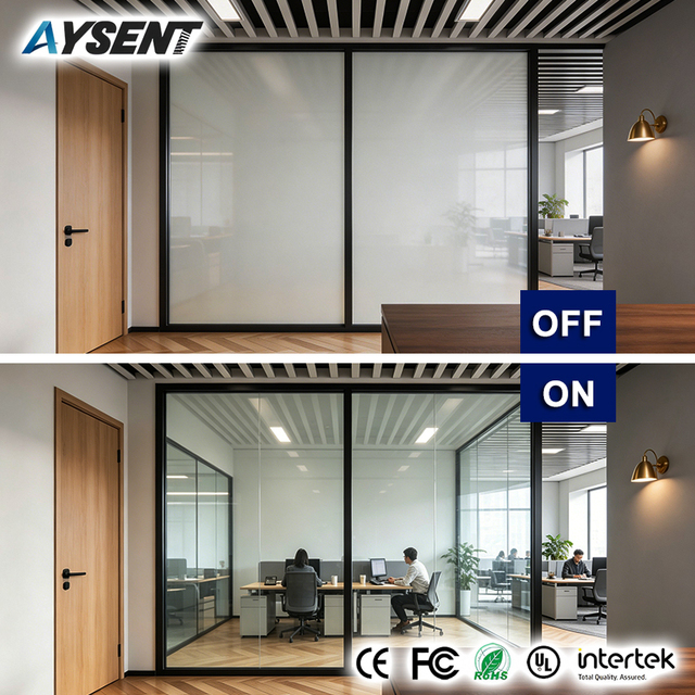 Self-Adhesive Electronic Switchable Smart Film Pdlc Smart Tint Pdlc Film Smart Window Film for Sliding Glass Door