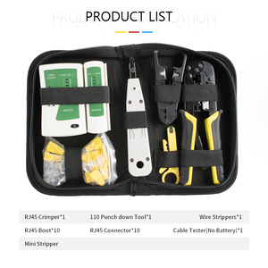 CAT5 Network Tool <strong>Set</strong> with Rj11/45 <strong>Crimping</strong> Pliers Tester and Ratchet Pliers Combination Tool - Product Image 3