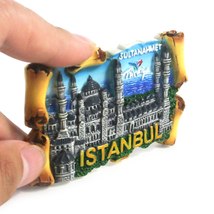 Aimants de réfrigérateur 3D en résine personnalisés OEM ODM à faible MOQ, souvenirs <span class=keywords><strong>d</strong></span>'Istanbul, Turquie, cadeaux touristiques, aimants autocollants pour réfrigérateur - Product Image 1