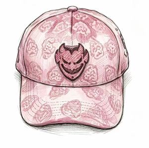 Casquette de baseball personnalisée brodée style streetwear <span class=keywords><strong>Latino</strong></span>, motif camouflage délavé vintage, patch démon gothique, casquette papa style LA, visière solaire - Product Image 2