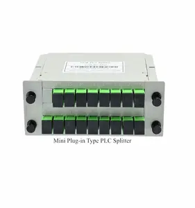 1X16 1*16 1 16 Thẻ Hộp LGX Chèn Loại Cáp Quang PLC Splitter Với Bộ Chuyển Đổi SC