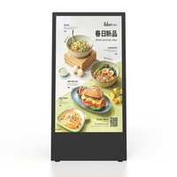 Écran LCD numérique portable d'extérieur, alimenté par batterie, rechargeable, longue autonomie (10 heures), verre trempé entièrement laminé