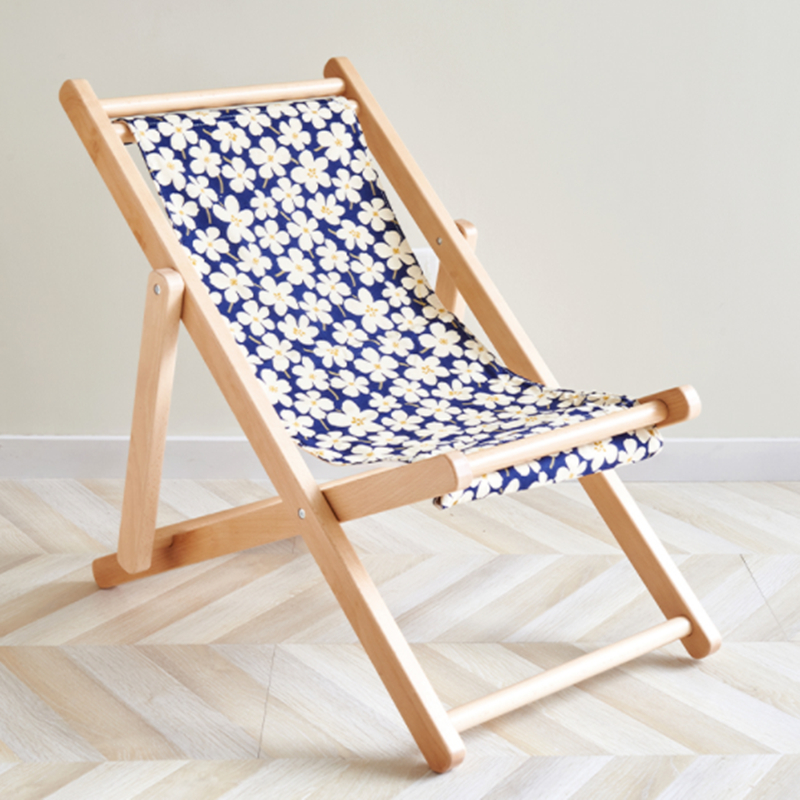 Уличная мебель из массива дерева, складное парусиновое пляжное кресло, детское складное шезлонг
