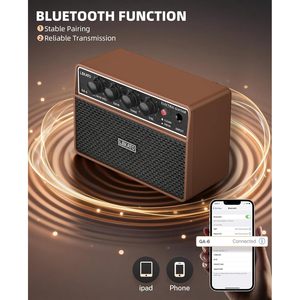 เลคาโต กา-6 10W มินิกีตาร์แอมป์เครื่องขยายเสียงกีตาร์ไฟฟ้าแบบพกพาพร้อมช่องอินพุต Aux ช่องโอเวอร์ไดรฟ์แบบสะอาดแจ็คหูฟัง - Product Image 5