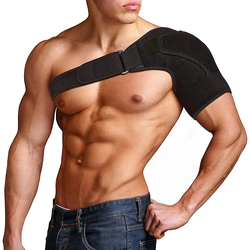 Supporto per spalla in Neoprene di sicurezza sportiva personalizzato per tutore per spalla regolabile con protezione per spalla Fitness con polsino rotante strappato