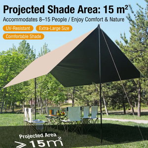 Tente d'extérieur pliable portable, abri solaire, auvent de camping pour pique-nique, protection solaire – Meilleures ventes - Product Image 3