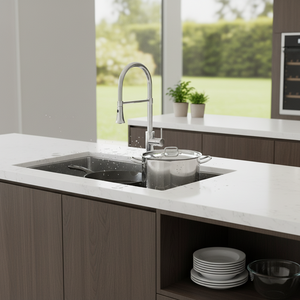 [CALMFORTE] CALMFORTE 540 Kitchen Sink with Deep Capacity Bowl for <b>Large</b> <b>Pots</b> and Heavy <b>Cooking</b> Tasks - Product Image 3