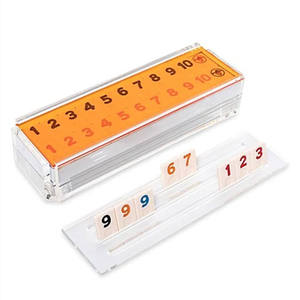 Boîte de rangement transparente en acrylique pour cartes de jeu de Mahjong numérique, personnalisable - Product Image 2
