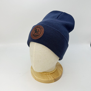 Plain Men <strong>Woman</strong> Gorras <strong>Black</strong> Warm Knitted Thermal Caps Hunting Custom Animal Logo Acrylic Winter Hats <strong>Beanie</strong> - Product Image 2