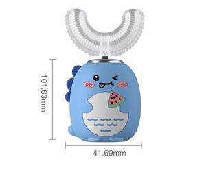 Cepillo de Dientes Eléctrico en Forma de U para Niños, de Silicona Suave, Impermeable IPX7, con Diseño de Dibujos Animados, Venta al Por Mayor de Fábrica - Product Image 6