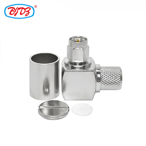 โรงงานผลิตสายเคเบิล RG214 พร้อมหัวต่อ SMA ตัวผู้แบบ Crimp รุ่น BJR400 RG8  แบบงอ 90 องศา  ตัวแปลงหัวต่อโคแอกเชียล RF - Product Image 1