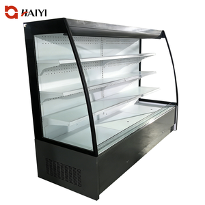 Commercial Vegetable Fruit Refrigerator Showcase Supermarket Multi Deck Open Front <b>Air</b> Cooling Chiller <b>Cooler</b> - Product Image 1