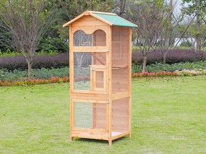 Jaula de pájaros de madera grande para exteriores, ecológica, para loros, aviarios, Voliere - Product Image 4