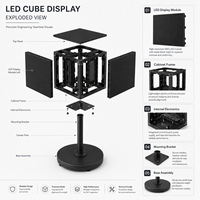 Pantalla LED Cubo Mágico de Seis Vídeos Personalizable de Fábrica para Exhibición en Centros Comerciales, Publicidad Comercial o Discotecas