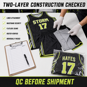 Ensemble d'uniformes de basketball personnalisés 2-en-1 : Maillot et short avec doublure de compression intégrée – Fournisseur de tenues d'équipe personnalisées - Product Image 4