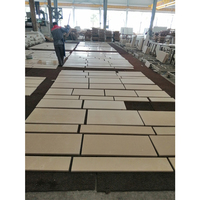Panneau mural extérieur en pierre naturelle, marbre, carreaux de calcaire, beige, chaux