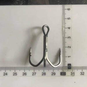 HuaEn Hameçons triples circulaires en acier à haute teneur en carbone pour <span class=keywords><strong>la</strong></span> <span class=keywords><strong>pêche</strong></span> au poisson-chat en eau douce et salée, super résistants, affûtés chimiquement, <span class=keywords><strong>ensemble</strong></span> d'emballage - Product Image 3