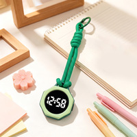 Jam Tangan LED Bentuk Oktagonal Baru Dengan Tali Jam Saku Untuk Anak-Anak, Jam Tangan Sentuh