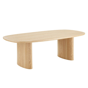 Meja Makan gaya kontemporer mewah furnitur meja makan kualitas tinggi 6 8 meja makan untuk kursi Restoran bahan kayu Oak Oval - Product Image 6