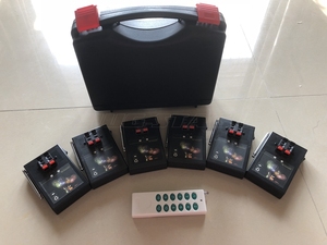 6PCS trường hợp <span class=keywords><strong>mini</strong></span> lạnh tia lửa đài phun nước máy Pyro sân khấu đám cưới Sparkler pháo hoa pháo hoa lạnh không dây điều khiển từ xa - Product Image 2