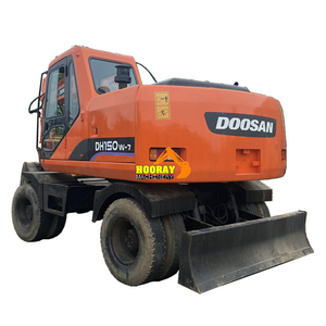 Excavatrice sur pneus Hyundai 150W-7 d'occasion, 80% NEUF, moteur Doosan DL08, modèle 2018, capacité de la cuve de 1,5 m, poids opérationnel de 30 TONNES pour... - Product Image 6
